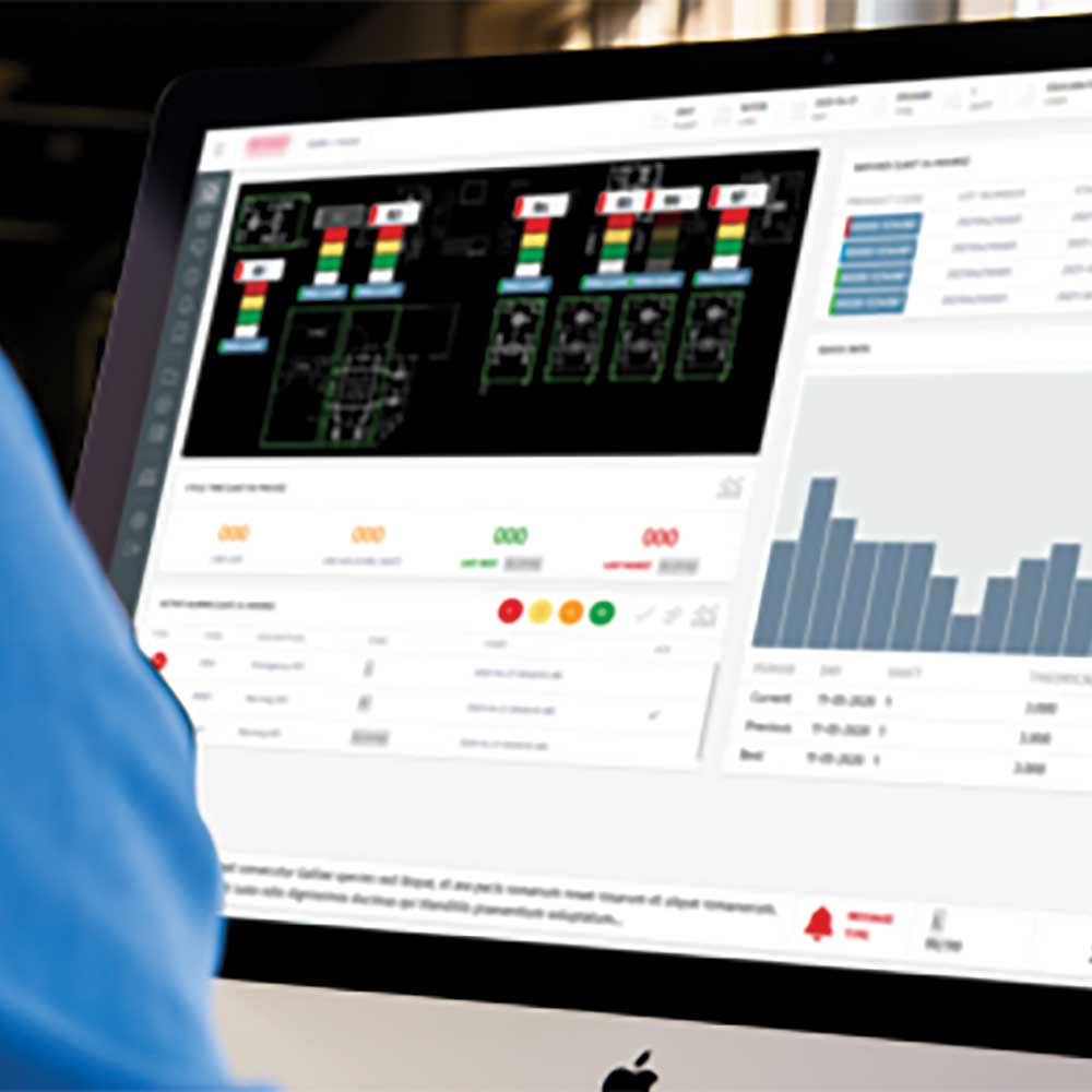 Un’unica dashboard per 3 linee e 120 stazioni: OEE e tracciabilità in tempo reale.