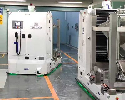 Due LGV su misura, zero collisioni: la logistica interna del reparto Solida diventa autonoma.