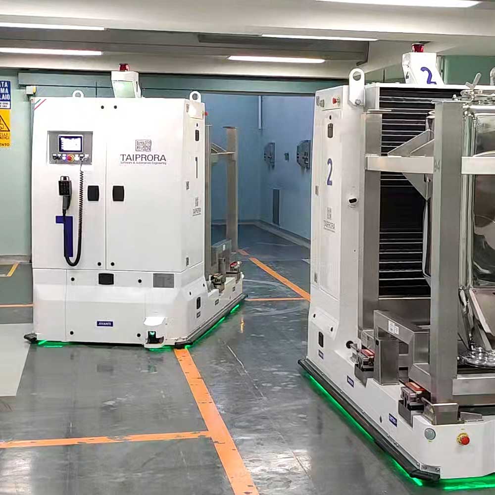 Due LGV su misura, zero collisioni: la logistica interna del reparto Solida diventa autonoma.